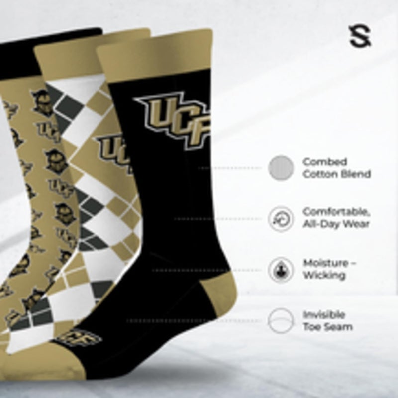 Strideline Store Mens NCAA Dress Socks- The Executive 3 Pack-One Size Fits Most - Image 2